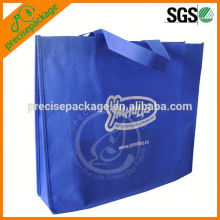 sac de poignée non tissé bleu marine pliable recyclable